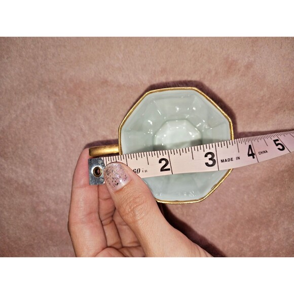 Antique Nippon Hand Painted Porcelain Chocolate Cups Marked Gold Gilt Blue - Picture 7 of 8